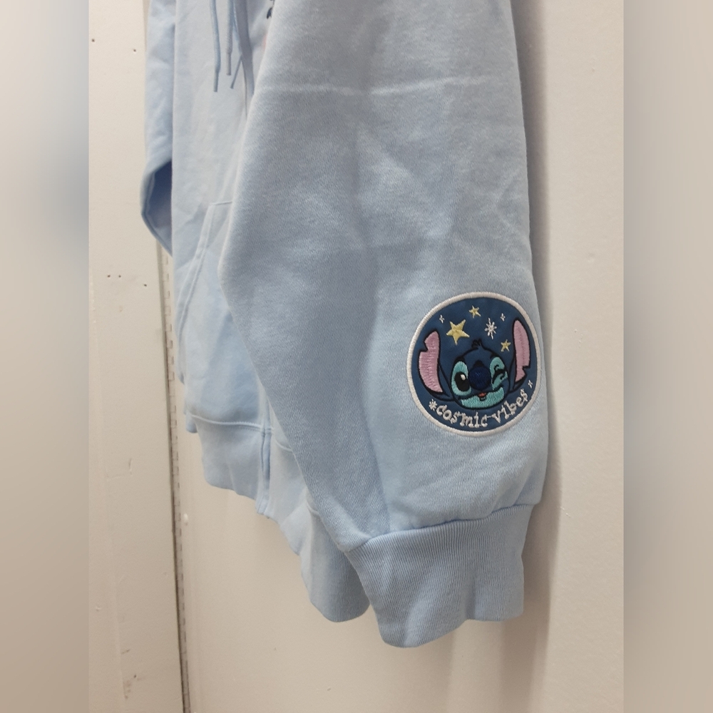 NWT!!! Disney Brand Baby Blue Stitch Zip Hoodie. Size S - Picture 5 of 10